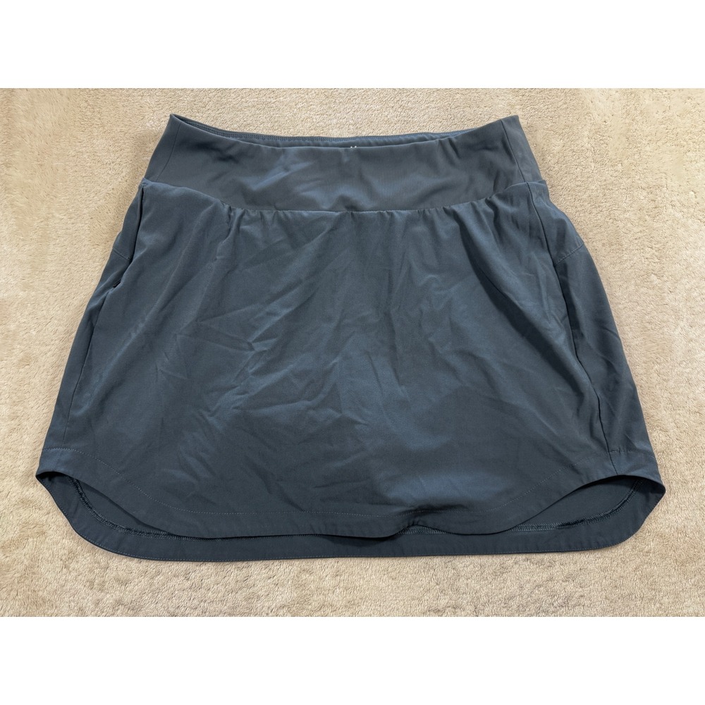 Free Fly Womens Breeze Active Long Athletic Gray Skort Tag M Meas: 28x15